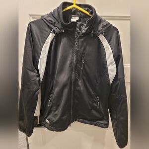 Stugan coat black and grey size Large